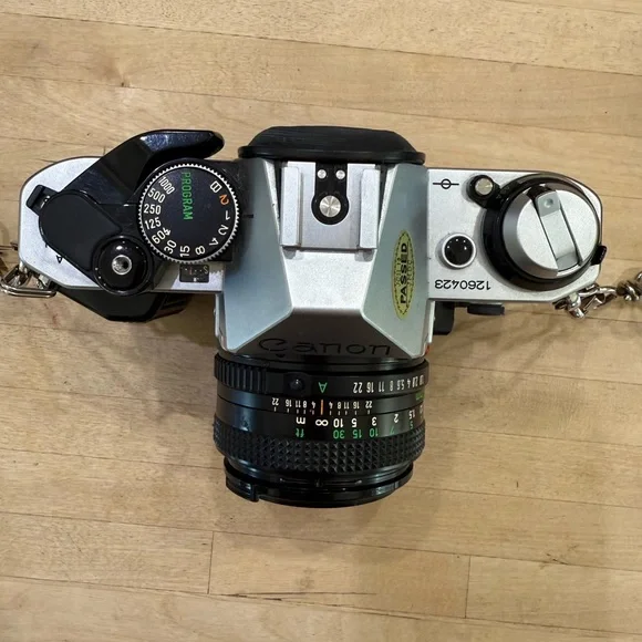 Canon AE-1 Camera with 4 Lenses, Speedlite, Filters and Case